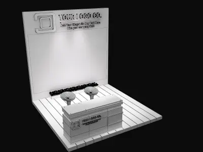 Booth Exhibition Stand a623c  3D model