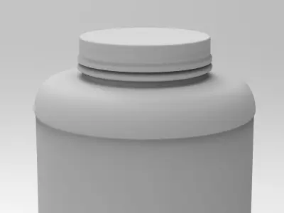 Plastic ProteinBottle Jar Sport Low-poly 3D model Low-poly 3D model