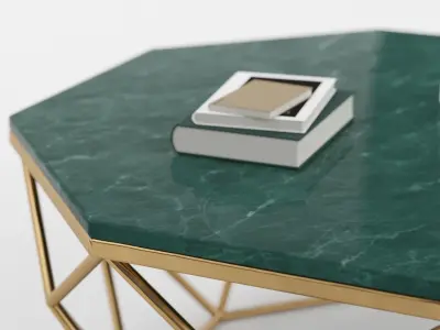 Coffee Table Set 03 3D model