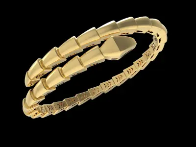 Serpenti Bracelet 170mm 3D print model