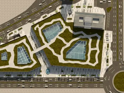 Commercial Entertainment Center 3D model