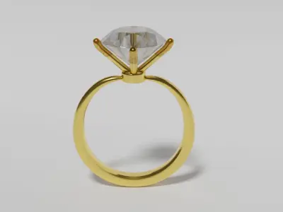Diomand Ring Free low-poly 3D model