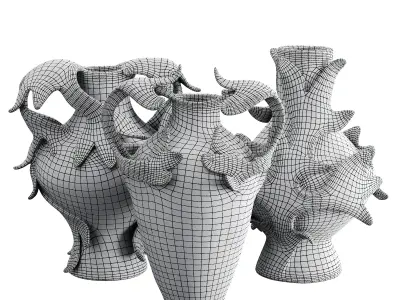 Vase decor Low-poly 3D model