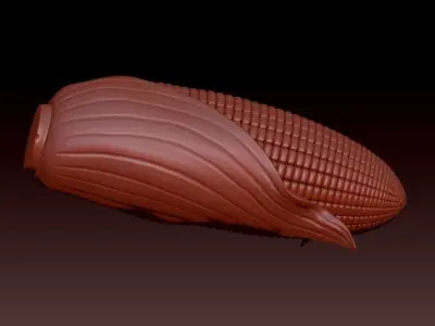 roasted corn 3D print model