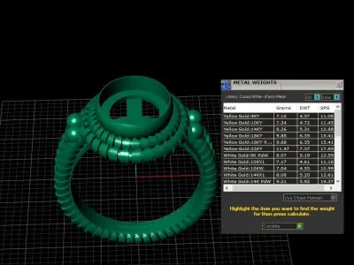 Luxury Women Fashion Diamond Ring 3d Printable Model 3D print model