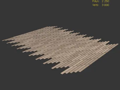 Wood Floor Oak Tundra WWL 3D model