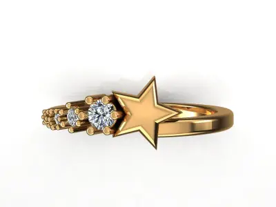 Band Ring 3D print model