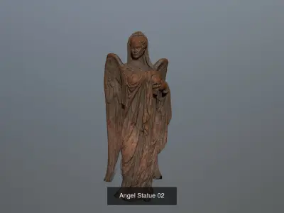 angels statue of angel 3D Model Collection