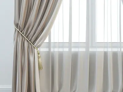 Set 18 Curtains 3D model