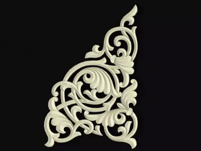 Central decor ornament for furniture 3D model 302