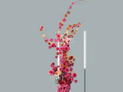 Floristry Fine art display 3D model