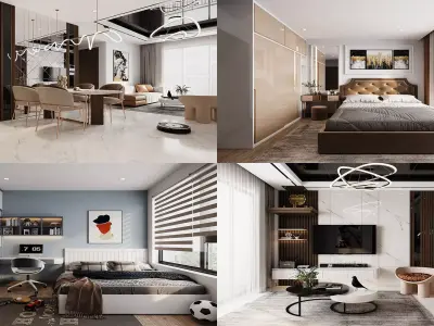 Apartment of Mrs Hoa - Titan6 - MAX OBJ FBX SKP Collada Simlab 3D model