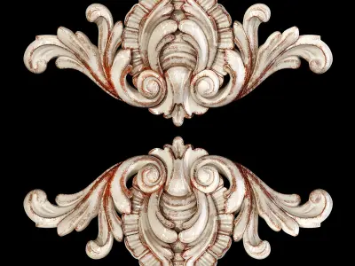 Classic carved 016 3D model
