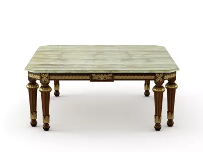 Square onyx coffee table by Modenese 3D model