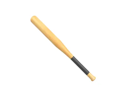 Baseball Bat v1 002 Low-poly 3D model