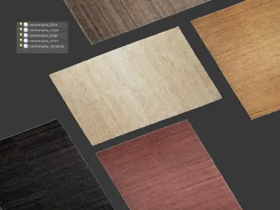 Earth rug set by nanimarquina Low-poly 3D model