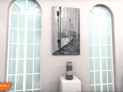 Art gallery Vol2 - modern exhibition 3D model