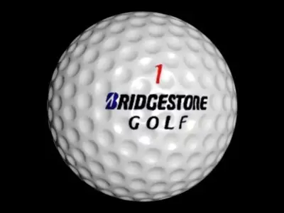 golf ball 2 Low-poly 3D model