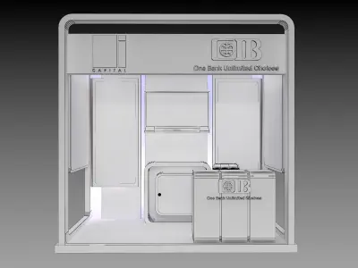 Booth Exhibition Stand a369a 3D model