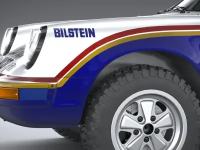 Porsche 911 953 Dakar 1984 3D model