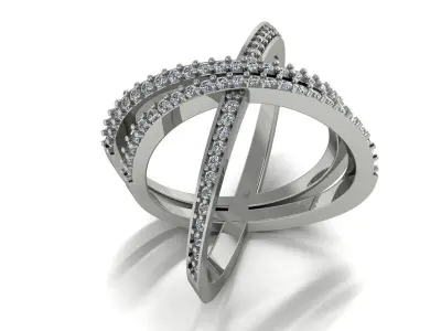 Jewelry Ring Gold 3D print model 35