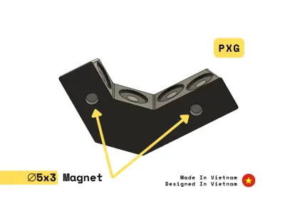 3D Scan L-Shaped Marker Free 3D print model