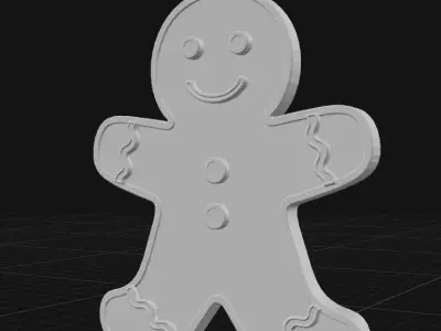 gingerbread man ornament 3D print model