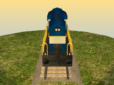 Indian Diesel Locomotive 3D Model 3D model
