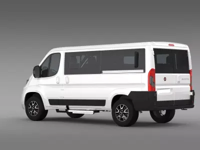 Fiat Ducato Panorama L2H1 2017 3D model