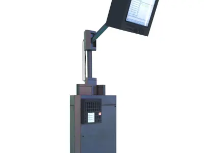 Communications Receiver Electronics Environment Pack Sci Fi Low-poly 3D model