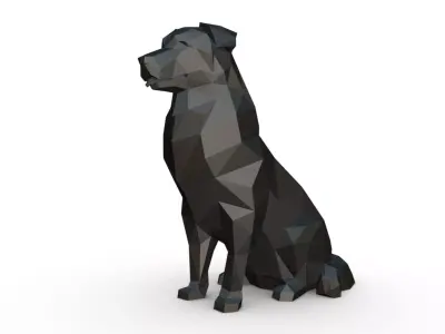 berger australien low poly 3D print model