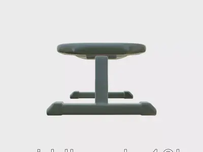 Adjustable Fitness Gym Bench for Exercise Workouts Low-poly 3D model