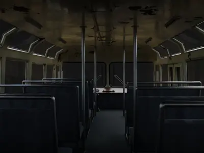 Old Bus Low-poly 3D model from CGTrader