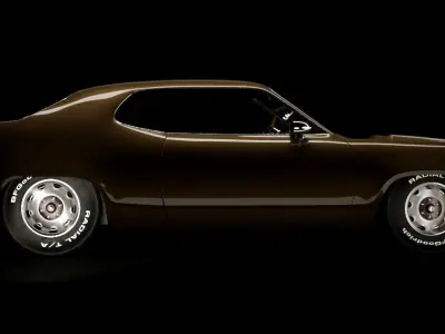 Plymouth Road Runner 1971 GTX 3D model