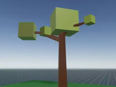 Simple Free Tree 2 Free low-poly 3D model
