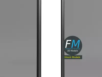 Wall mounted mirror 3D model