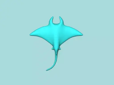Manta Ray - Wall Decor - Decoration 3D print model