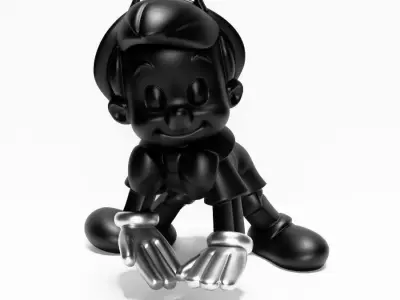  Chrome Pinocchio Disney Cricket Player toy 3D print model