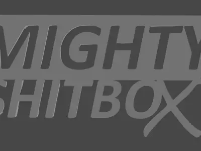 Car Badge - Mighty Shitbox 3D print model