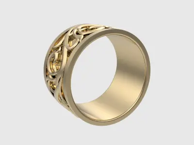 Exquisite Filigree Band Ring JDBCo 3D print model