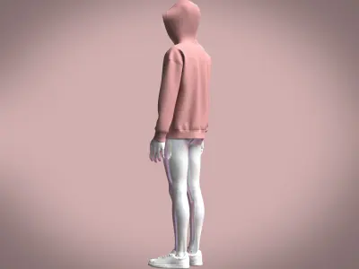 Adidas Stadium Fleece Badge of Sport Hoodie 3D model