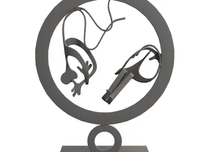 Sculpture circle of life 3D model