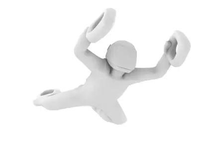 freefall skydiver pendant  3D print model