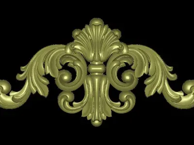 Furniture wood carving file stl for 3D print model BR36 3D print model