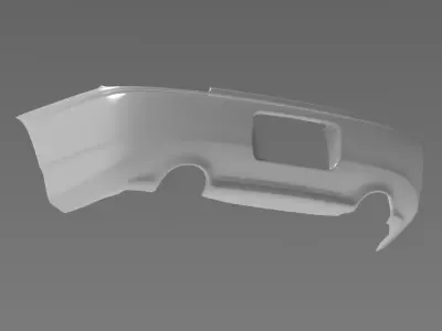 S2000 AP2 Rear Bumper Exterior Surface Model - 3D Laser-Scanned 3D model