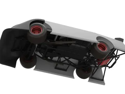 Super Dirt Late model while turning V2 Scale 1 to 25 3D print model
