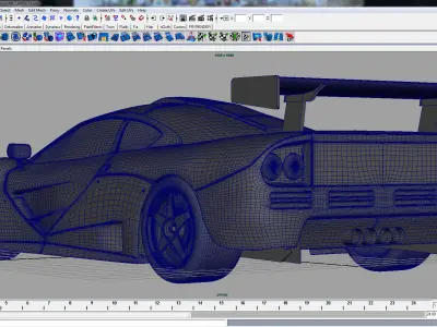 McLaren F1 GTR 3D model