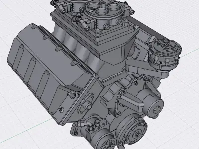 Pro Stock Boss9 Kaase BBF Tunnel Ram 3D print model