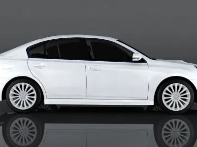 Subaru Legacy B4 Low-poly 3D model