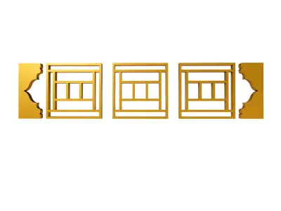 Gold Carving 15 3D model